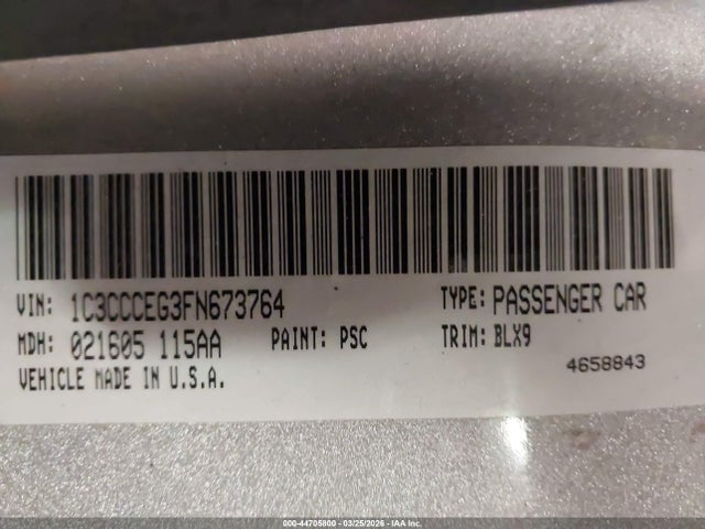 Aukcja sprzedaży 2015 Chrysler 200 C, vin: 1C3CCCEG3FN673764, numer aukcji: 44705800