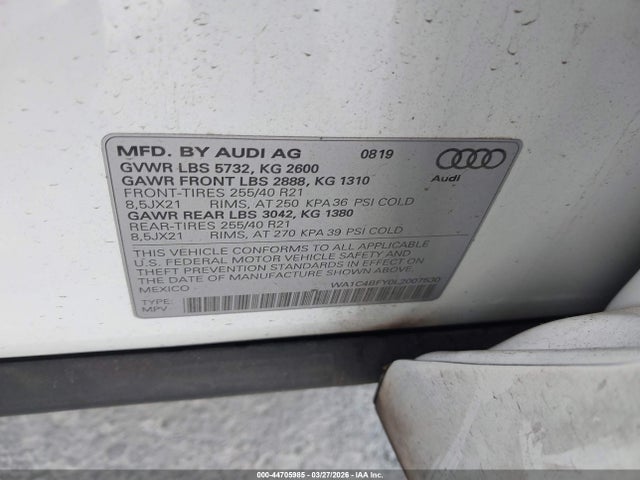 2020 AUDI SQ5 WA1C4BFY0L2007530 Photo 8