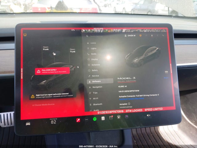Aukcja sprzedaży 2023 Tesla Model 3 Performance Dual Motor All-wheel Drive, vin: 5YJ3E1EC8PF670916, numer aukcji: 44705991