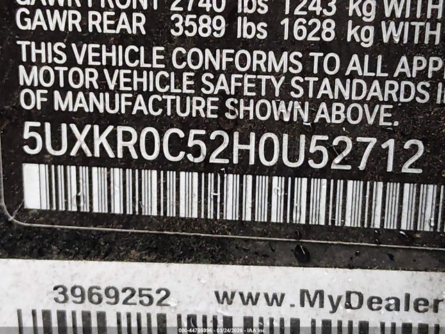 2017 BMW X5 5UXKR0C52H0U52712 Photo 8