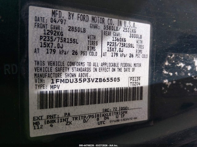 1997 FORD EXPLORER 1FMDU35P3VZB65505 Photo 8