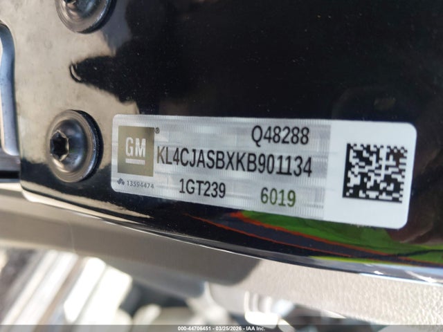 44706451 :رقم المزاد ، KL4CJASBXKB901134 vin ، 2019 Buick Encore Fwd Preferred مزاد بيع