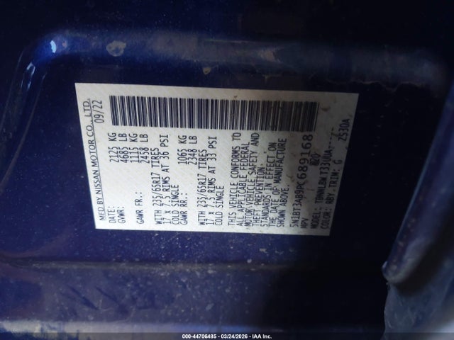 5N1BT3AB9PC689168 Nissan Rogue S Intelligent Awd
