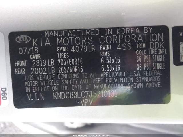 2018 KIA NIRO KNDCB3LC7J5210131 Photo 8