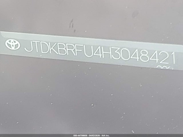 JTDKBRFU4H3048421 Toyota Prius Two