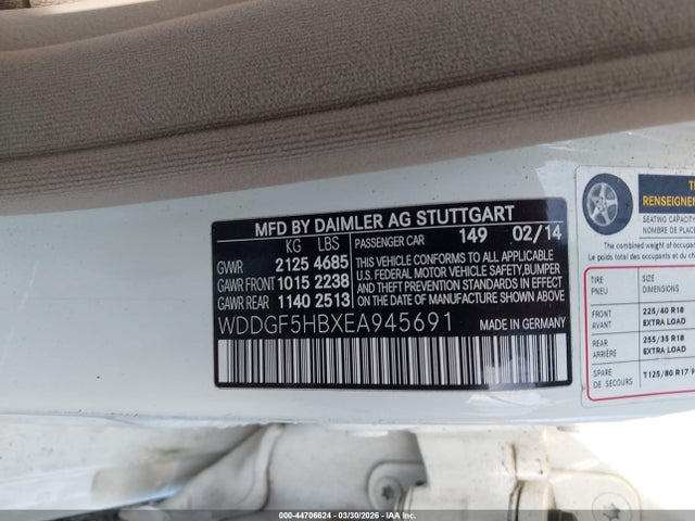 Продажа на аукционе авто 2014 Mercedes-benz C 350 Sport, vin: WDDGF5HBXEA945691, номер лота: 44706624