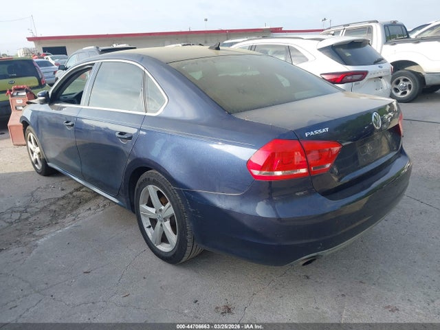 44706663 :رقم المزاد ، 1VWBH7A31DC052841 vin ، 2013 Volkswagen Passat 2.5l Se مزاد بيع