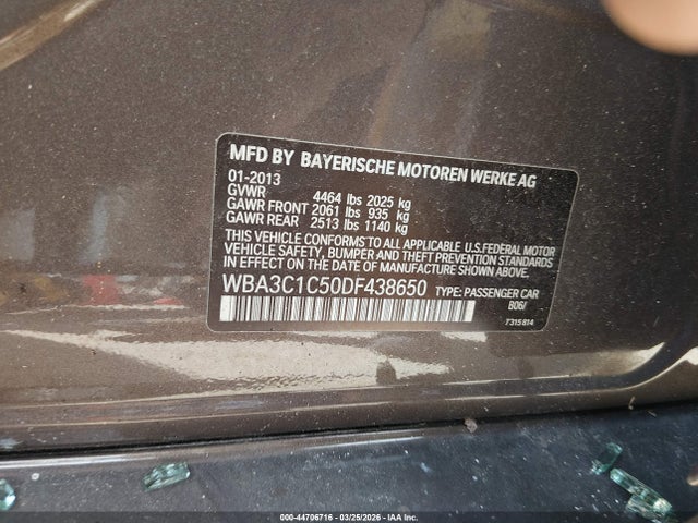 Продажа на аукционе авто 2013 Bmw 328i, vin: WBA3C1C50DF438650, номер лота: 44706716