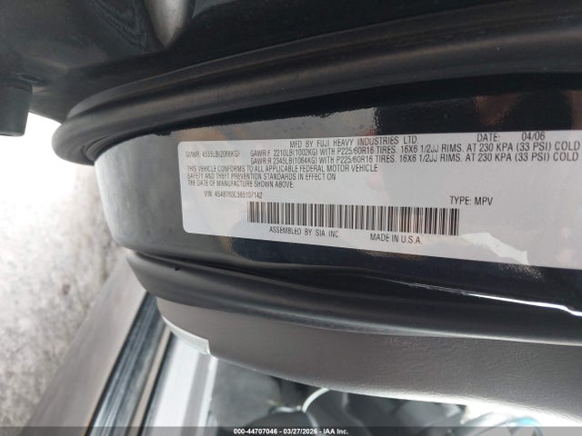 Продажа на аукционе авто 2006 Subaru Baja Turbo, vin: 4S4BT63C565107142, номер лота: 44707046