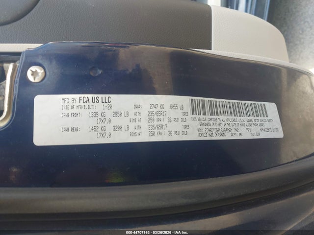 2020 CHRYSLER VOYAGER 2C4RC1DG0LR164080 Photo 8