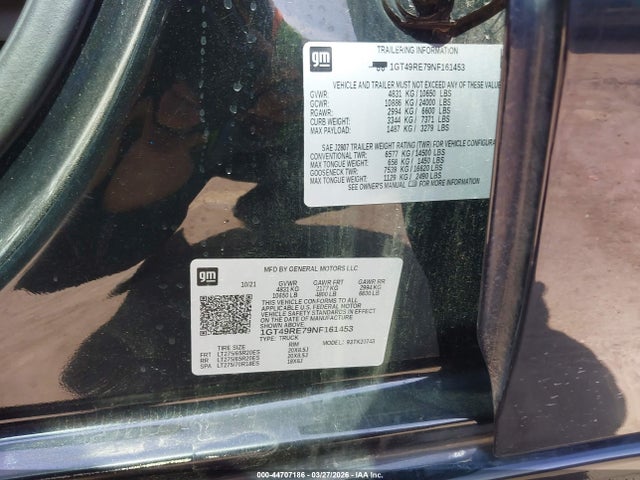 1GT49RE79NF161453 GMC Sierra 2500hd Denali