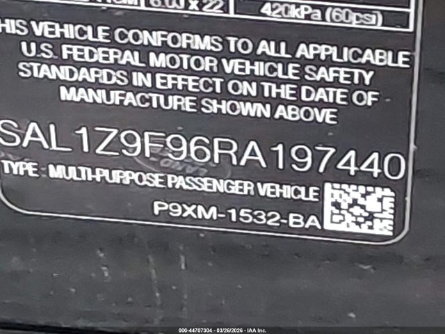 SAL1Z9F96RA197440 Land Rover Range Rover Sport Sv Edition One Flux Silver/sv Edition One Obsidian Black
