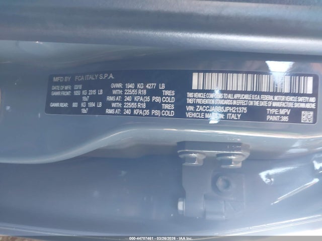 2018 JEEP RENEGADE ZACCJABB5JPH21375 Photo 8