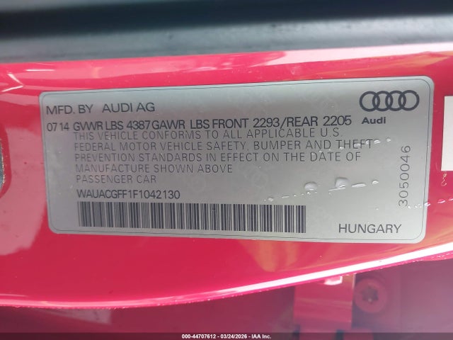 2015 AUDI A3 WAUACGFF1F1042130 Photo 8