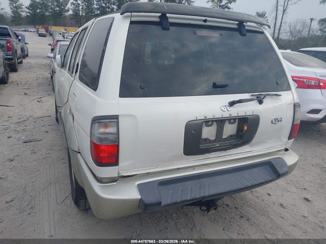2000 Infiniti Qx4 მანქანა იყიდება აუქციონზე, vin: JNRAR07Y0YW083606, აუქციონის ნომერი: 44707663