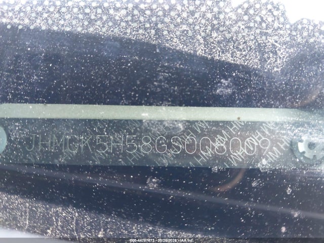 JHMGK5H58GS008009 Honda FIT LX