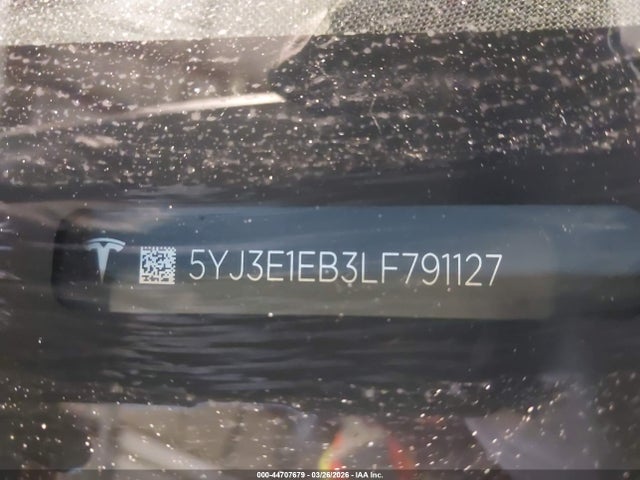 Продаж на аукціоні авто 2020 Tesla Model 3 Long Range Dual Motor All-wheel Drive, vin: 5YJ3E1EB3LF791127, номер лоту: 44707679
