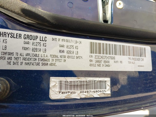 2014 CHRYSLER 300C 2C3CCAEG7EH376606 Photo 8
