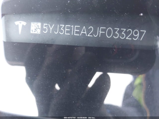 Продажа на аукционе авто 2018 Tesla Model 3 Long Range/mid Range, vin: 5YJ3E1EA2JF033297, номер лота: 44707761