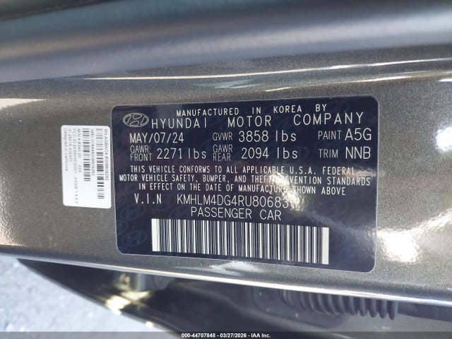 Hyundai ELANTRA SEL 2024 KMHLM4DG4RU806831 Image 9