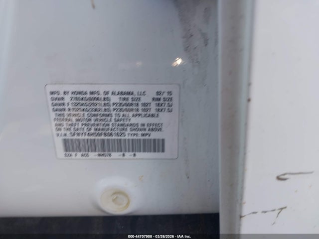2015 HONDA PILOT 5FNYF4H59FB061625 Photo 8