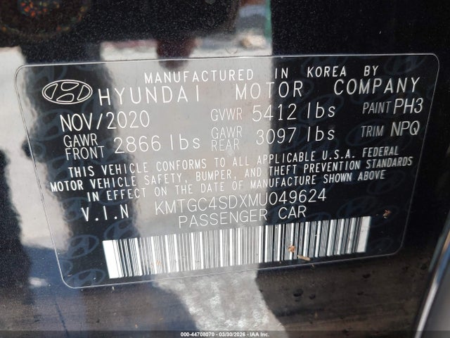 Genesis G80 3.5t Rwd 2021 KMTGC4SDXMU049624 Image 9