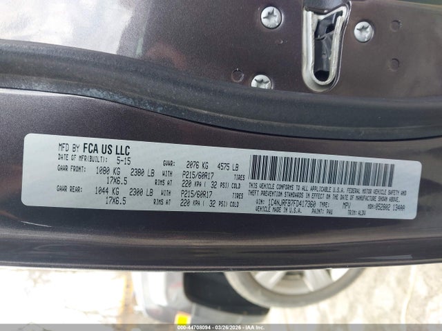 Aukcja sprzedaży 2015 Jeep Patriot High Altitude Edition, vin: 1C4NJRFB7FD417360, numer aukcji: 44708094