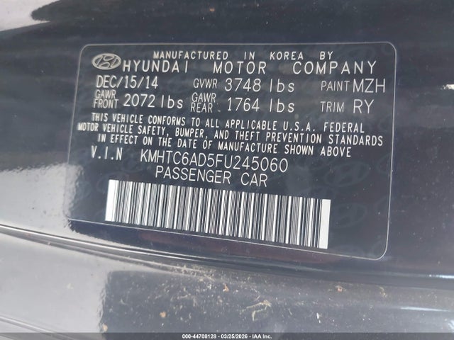 Hyundai Veloster 2015 KMHTC6AD5FU245060 Image 9