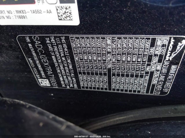 2023 JAGUAR F-PACE SADCJ2EX7PA716091 Photo 8