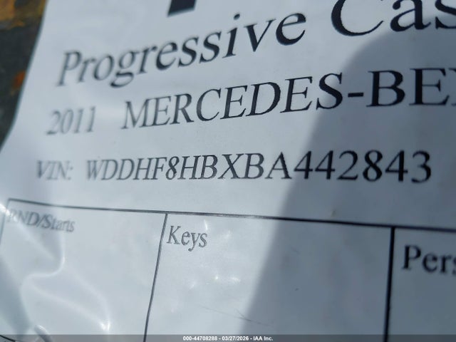 Продаж на аукціоні авто 2011 Mercedes-benz E 350 4matic, vin: WDDHF8HBXBA442843, номер лоту: 44708288