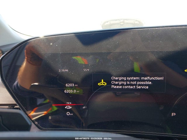 44708370 :رقم المزاد ، WA124BGF9SA015073 vin ، 2025 Audi Q6 E-tron Premium Plus Quattro مزاد بيع