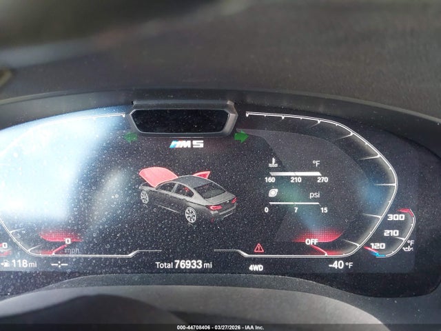 Продаж на аукціоні авто 2021 Bmw M5, vin: WBS83CH08MCE91143, номер лоту: 44708406