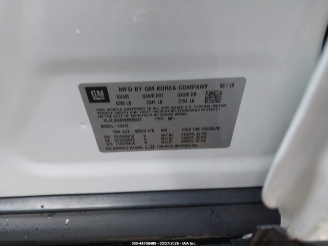 Продаж на аукціоні авто 2019 Buick Encore Fwd Preferred, vin: KL4CJASB3KB938347, номер лоту: 44708489