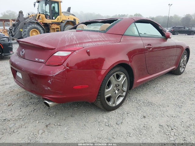 2008 Lexus Sc 430 მანქანა იყიდება აუქციონზე, vin: JTHFN45YX89016844, აუქციონის ნომერი: 44708765