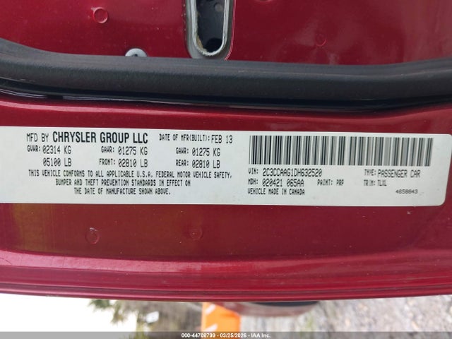 2013 CHRYSLER 300 2C3CCAAG1DH632520 Photo 8