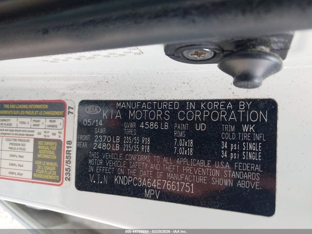 KIA Sportage Sx 2014 KNDPC3A64E7661751 Image 9