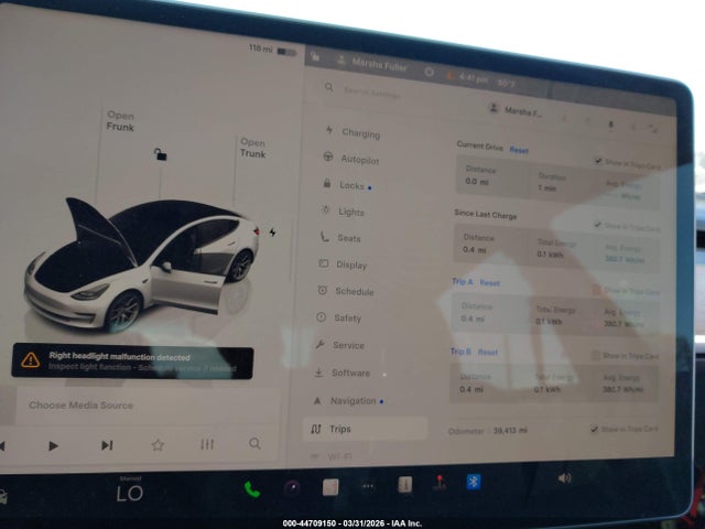 Aukcja sprzedaży 2023 Tesla Model 3 Rear-wheel Drive, vin: 5YJ3E1EA0PF395279, numer aukcji: 44709150