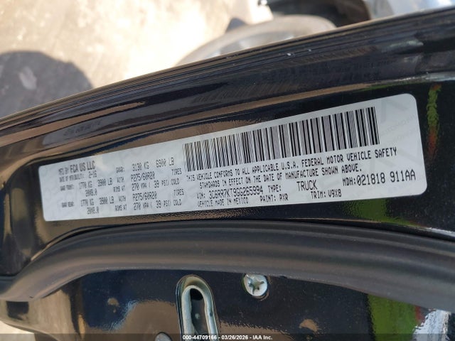 44709166 :رقم المزاد ، 3C6RR7KT9GG265994 vin ، 2016 Ram 1500 Express مزاد بيع