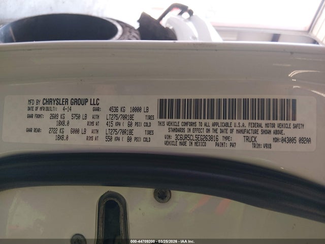 RAM 2500 Tradesman 2014 3C6UR5CL5EG263816 Image 9