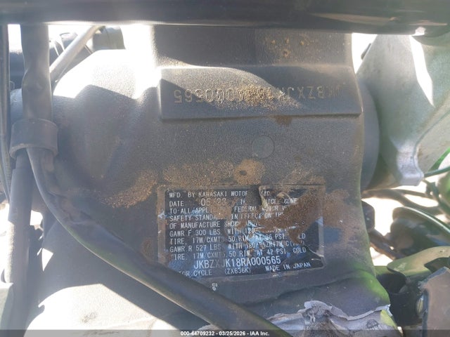 2024 KAWASAKI ZX636 JKBZXJK18RA000565 Photo 9