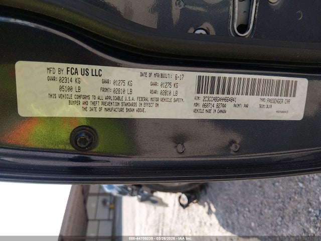 Aukcja sprzedaży 2017 Chrysler 300 300s, vin: 2C3CCABGXHH664841, numer aukcji: 44709239