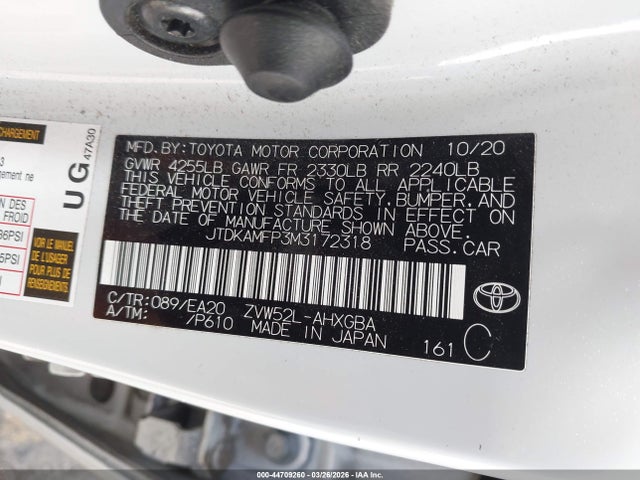 Toyota Prius Prime Limited 2021 JTDKAMFP3M3172318 Image 9