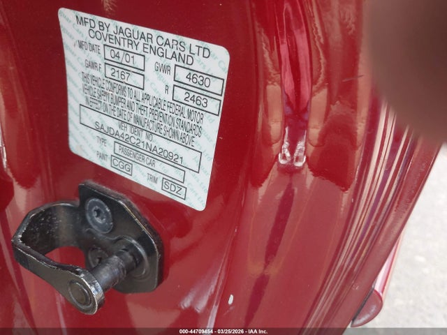 2001 JAGUAR XK8 SAJDA42C21NA20921 Photo 8
