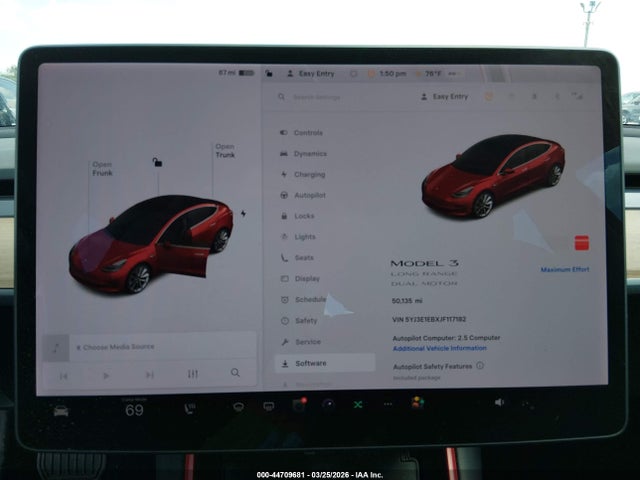 Продаж на аукціоні авто 2018 Tesla Model 3 Long Range/performance, vin: 5YJ3E1EBXJF117182, номер лоту: 44709681