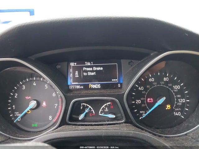 2017 Ford Focus Titanium მანქანა იყიდება აუქციონზე, vin: 1FADP3N21HL268239, აუქციონის ნომერი: 44709685