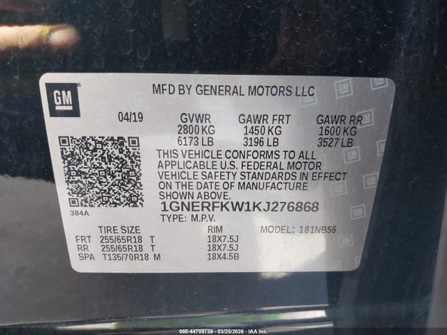 1GNERFKW1KJ276868 Chevrolet Traverse Ls