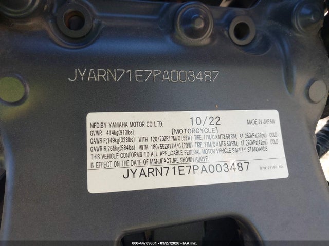 Yamaha MT09 2023 JYARN71E7PA003487 Image 10