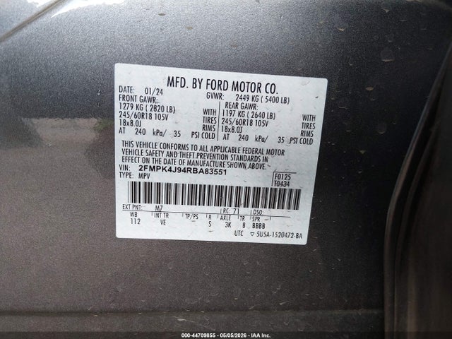 Ford Edge Sel/st-line 2024 2FMPK4J94RBA83551 Image 9