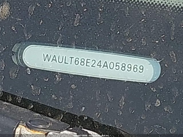 44710056 :رقم المزاد ، WAULT68E24A058969 vin ، 2004 Audi A4 3.0 مزاد بيع
