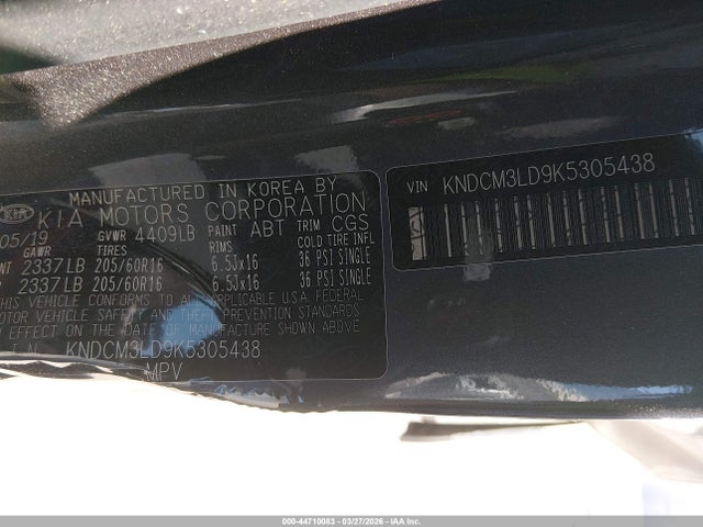 2019 KIA NIRO PLUG-IN HYBRID KNDCM3LD9K5305438 Photo 8
